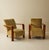 This refined pair of Italian Art Deco armchairs dates to the 1930s and exemplifies the elegance of the period. Their...