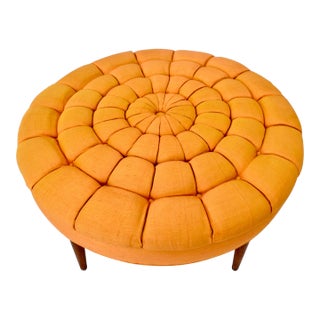 1970s Mid-Century Modern Custom Ottoman For Sale