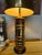 Brass Mid 20th Century Mid-Century Modern Brutalist Style Gold-Tone Table Lamp With Drum Shade For Sale - Image 8 of 8