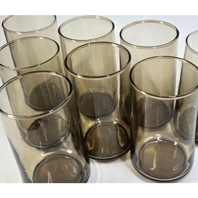 Mid 20th Century Tawny Mid-Century Tumblers- Set of 8 For Sale - Image 5 of 12