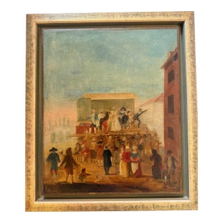 The Actors, Oil Painting on Canvas, 19th Century, France For Sale