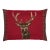 Scottish Stag Red Tartan Cushion With Tartan Sides With Feather Filler - 45x60cm (18"x24") For Sale