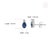 Classic 1.11 Carat Blue Sapphire & Diamond Stud Earrings in 14k White Gold- A Pair For Sale - Image 10 of 14