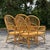 Camel Vintage Coastal Rib Rattan Dining Chairs - Set of 4 For Sale - Image 8 of 8