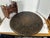 Moroccan Copper Tray Table: Hand-Etched Floral Design, Folding Wood Base For Sale - Image 6 of 10