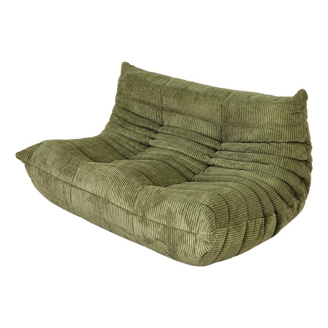 Olive Togo 2-Seater Sofa by Michel Ducaroy for Ligne Roset, 2019 For Sale