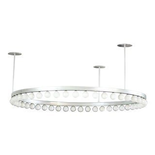 Circular Mid-Century Modern Chandelier For Sale