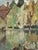 Mid-Century Modern 'Autumn Reflections' Vintage Original Swedish Expressive Landscape Oil Painting, Framed For Sale - Image 9 of 11