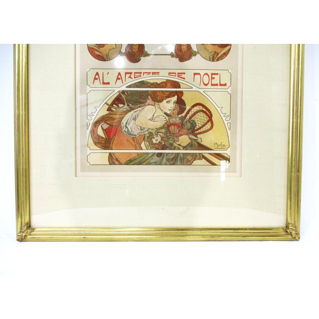 Art Nouveau Alphonse Mucha "Au Paradis Des Bebes" Lithograph 1902 Paris For Sale - Image 3 of 10
