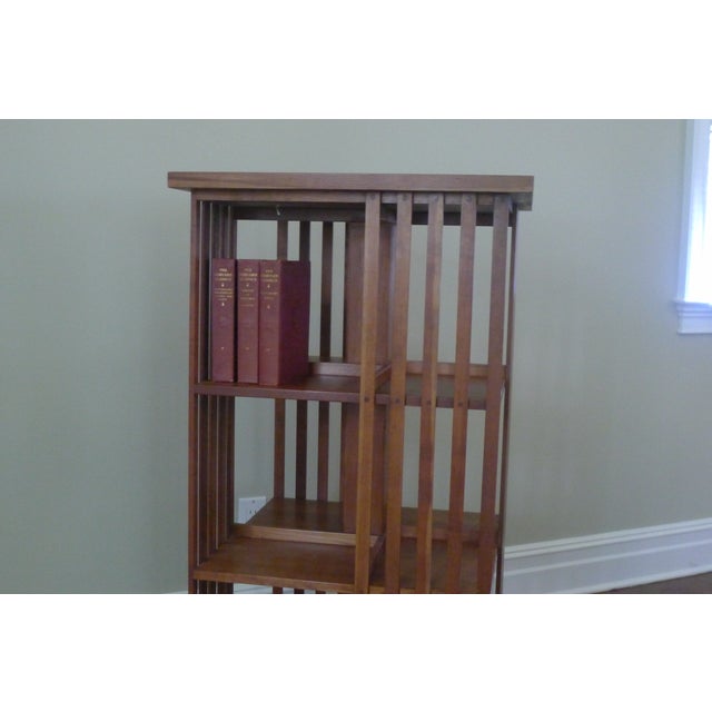 Stickley Mission Cherry Revolving Bookcase Chairish