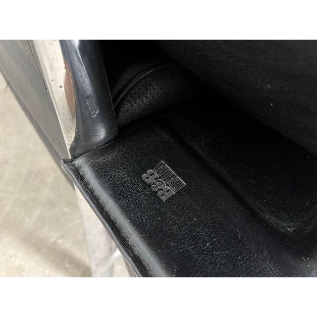 Antonio Citterio First Series Diesis Sofa in Black Leather by Antonio Citterio for B&B Italia, 1979 For Sale - Image 4 of 12