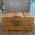 This vintage wood jewelry box is a mid-century Chinese export piece, likely manufactured in Hong Kong during the early...