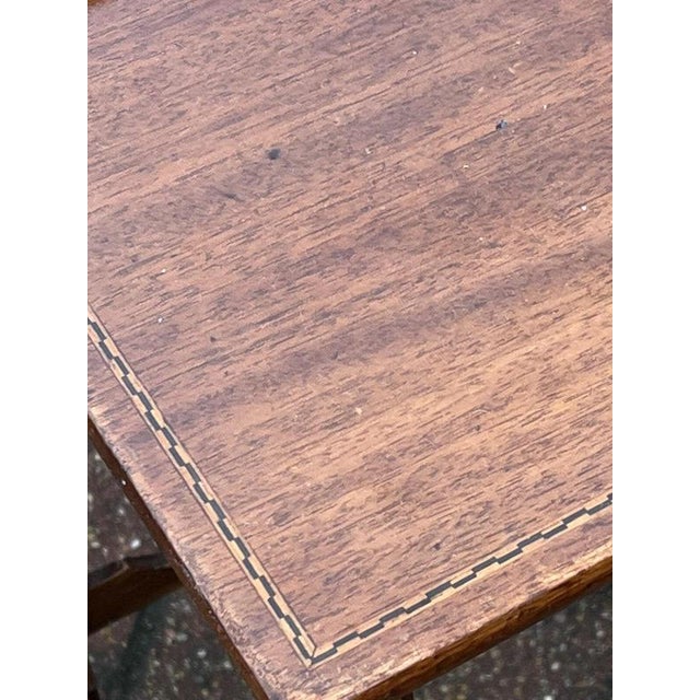 Wood Edwardian Mahogany Nesting Tables, Set of 3 For Sale - Image 7 of 8