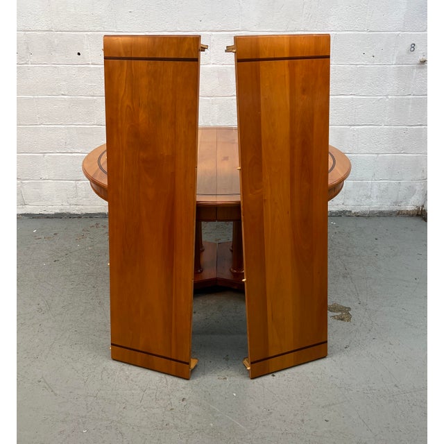 Wood Vintage Expanding Cherry Dining Table by Stickley For Sale - Image 7 of 16