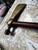 Wood 1970s Brass Mid Century Axe With Wooden Handle For Sale - Image 7 of 10