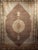 Vintage Persian Tabriz room-size rug in a geometric “Mahi” pattern. The beautiful Tabriz Mahi was woven with very fine...