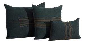 Antique Green Linen Cushion