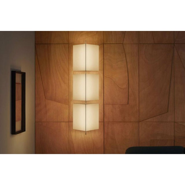 Not Yet Made - Made To Order 3T09 Bronze Structure and Ivory Fabric Wall Lamp by Neri & Hu for Cassina For Sale - Image 5 of 9
