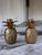 Metal Mid-Century Brass Pineapple Motif Candle Holders - a Pair For Sale - Image 7 of 7