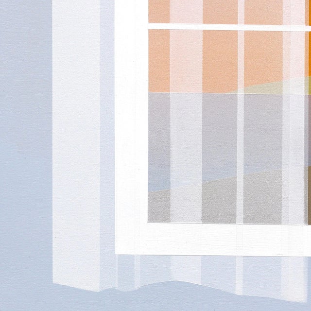 Summer Story - Minimalist Figurative Landscape Original Artwork by Mike Gough For Sale - Image 4 of 9