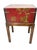 Late 20th Century Vintage Chinoiserie Red Lacquer Box on Stand For Sale - Image 5 of 6