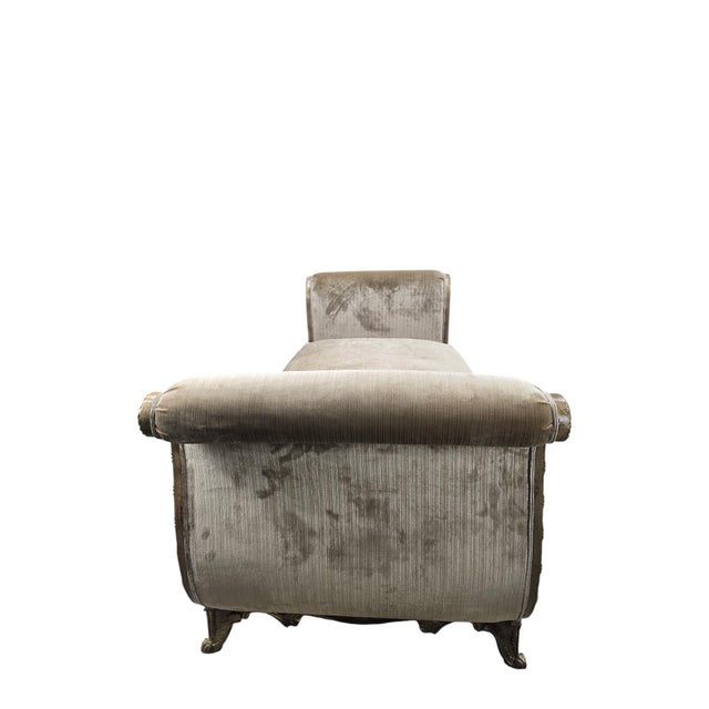 Wood Vintage Marge Carson French Louis XV Style Daybed Newly Reupholstered, Attrbiuted For Sale - Image 7 of 12