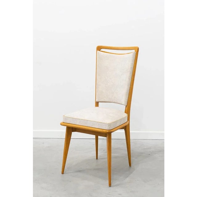 Mid-Century French Dining Chairs, 1950s, Set of 6 For Sale - Image 10 of 10