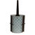 Vintage ceiling mounted fixture made from curved and cut glass, teak wood panels and brass accents. It has a beautiful...