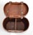 Brown Vintage Hinged Wooden Wine Bottle Storage Case Holder Caddy for 2 Bottles For Sale - Image 8 of 12