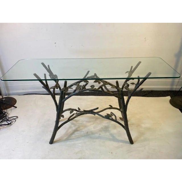 Modern 1970s Tree Branches With Bird Console in the Manner of Giacometti For Sale - Image 3 of 10