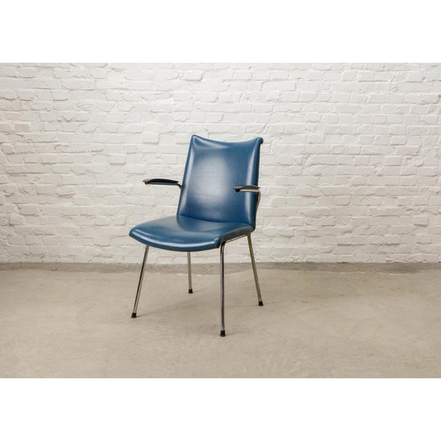 1960s Dutch Chromed Dining Chairs from Gebr. De Wit, 1960s, Set of 3 For Sale - Image 5 of 16