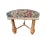 Vintage Jacobean Tapestry Hall Bench With Turned Wood Legs, Scalloped Fringe & Upholstered Floral Seat For Sale - Image 6 of 12