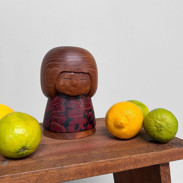 Japanese creative kokeshi by Issetsu Kuribayashi, dating from circa 1970, Shōwa period, Japan. Dimensions: height 18 cm,...