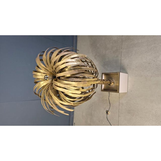 Brass Palm Tree Floor Lamp from Maison Jansen, 1970s For Sale - Image 10 of 18