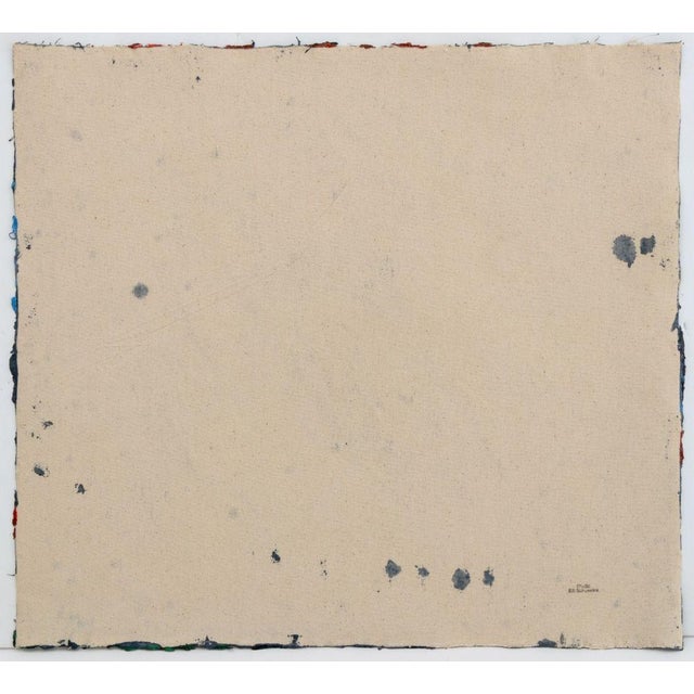 Elfi Schuselka Abstract Composition Oil on Canvas For Sale - Image 4 of 5