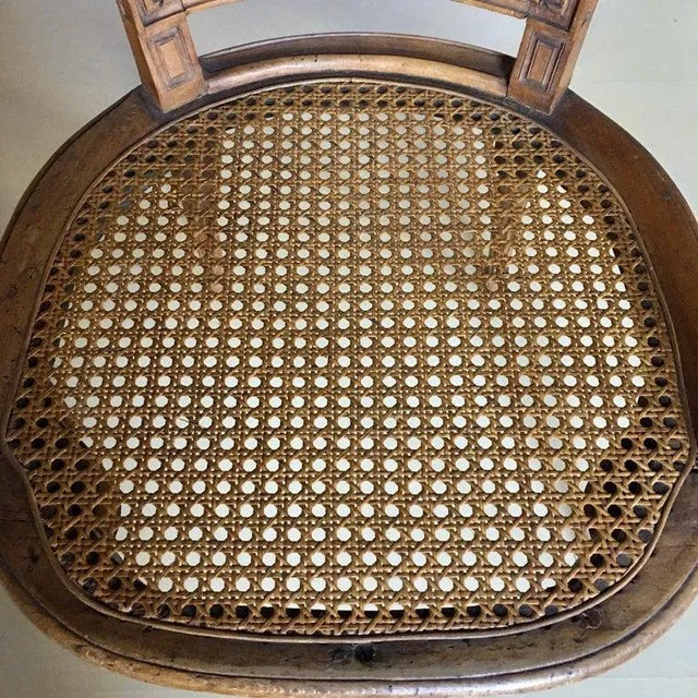 Late 19th Century French Louis XV Style Carved Wood Accent Armchair For Sale - Image 9 of 13