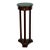 Vintage the Bombay Company Traditional Gold Brass Accent Green Marble Top Mahogany Plant Stand Pedestal For Sale