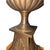 Vintage Brass & Wood Table Lamp, Urn Body, Shell Motif Base, No Shade For Sale In Raleigh - Image 6 of 11