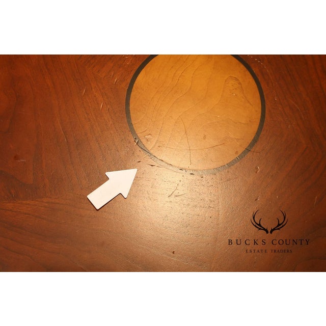 Ethan Allen Townhouse Collection Round Pedestal Side Table For Sale - Image 10 of 18