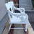 Antique White Painted Plank Seat Arm Chair, Pennsylvania, Circa 1860-1880 For Sale - Image 9 of 16