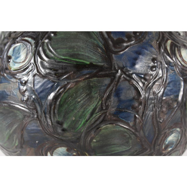 Large Early 20th Century Ball Shaped Floor Vase from Herman A. Kähler, Denmark For Sale - Image 9 of 12