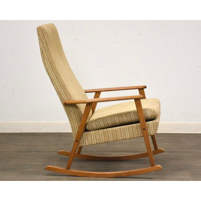 1960s 1960s Danish Modern Rocking Chair For Sale - Image 5 of 11