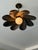 Handmade Black Antique Brass Finish Pendant Light, Floral Metal Ceiling Light, Milk Glass Globe, Vintage Home Decor For Sale - Image 11 of 13