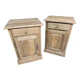 Vintage Oak Bedside Cupboards, 1950, Set of 2 For Sale