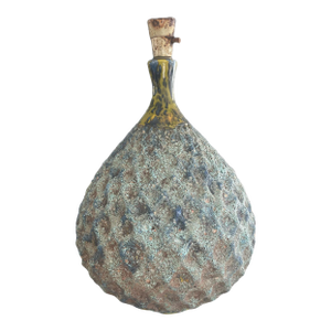 Midcentury Glazed Pottery Artichoke Lamp
