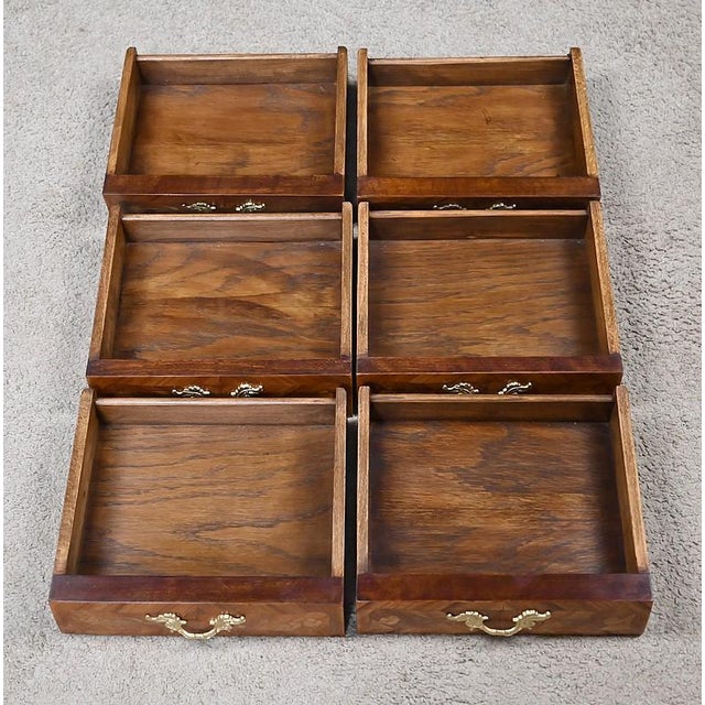 Mid-20th Century Louis XV Marquetry Bedside Tables, Set of 2 For Sale - Image 15 of 18