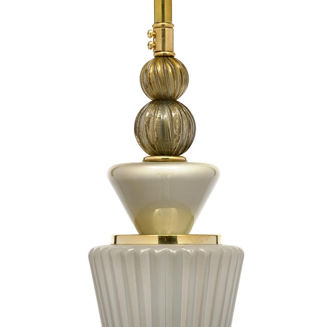 2020s Venetian Glass Smoked Pendant Lights, Murano, Italy - a Pair For Sale - Image 5 of 9