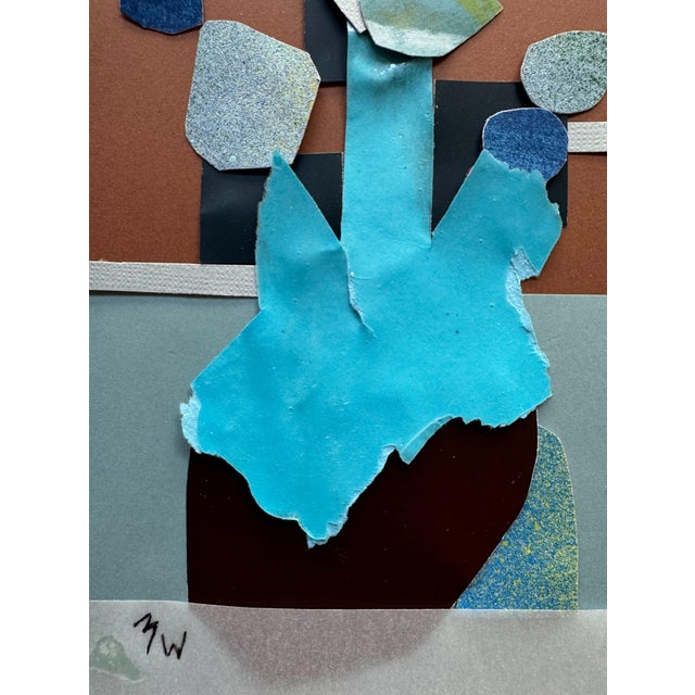 Paper "Pop Music 15" Original Mixed-Media Collage on Paper by Zac Woodiel For Sale - Image 7 of 9