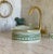 Moroccan Ceramic Countertop Handmade Sink for Bathroom With Brass Rim For Sale - Image 3 of 8