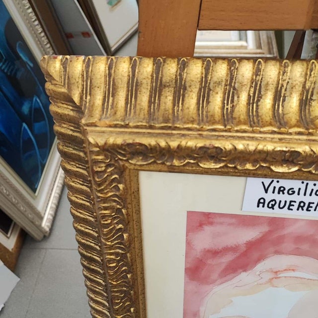 Virgilio Guidi, Untitled, Watercolor on Paper For Sale - Image 4 of 9